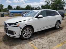 Salvage cars for sale from Copart Wichita, KS: 2021 Audi Q7 Premium Plus