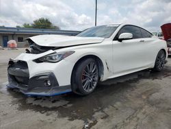 Salvage cars for sale from Copart Orlando, FL: 2018 Infiniti Q60 Luxe 300