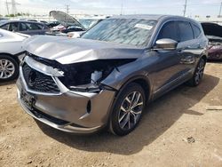 Salvage cars for sale from Copart Elgin, IL: 2022 Acura MDX Technology