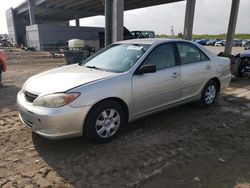 Salvage cars for sale from Copart West Palm Beach, FL: 2002 Toyota Camry LE