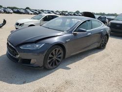 Salvage cars for sale from Copart San Antonio, TX: 2015 Tesla Model S 85