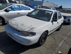 Chevrolet salvage cars for sale: 2001 Chevrolet GEO Prizm Base