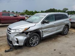 Salvage cars for sale from Copart Florence, MS: 2019 Toyota Highlander SE