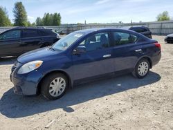 Salvage cars for sale from Copart Arlington, WA: 2012 Nissan Versa S