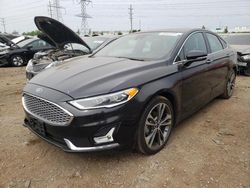 Salvage cars for sale from Copart Elgin, IL: 2019 Ford Fusion Titanium