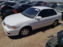 Toyota Corolla salvage cars for sale: 2002 Toyota Corolla CE