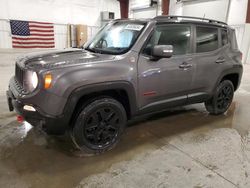 Vehiculos salvage en venta de Copart Avon, MN: 2018 Jeep Renegade Trailhawk