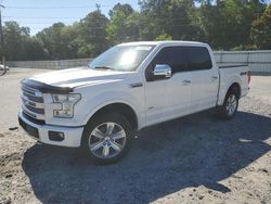 Salvage cars for sale from Copart Gaston, SC: 2015 Ford F150 Supercrew