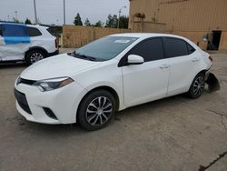 Salvage cars for sale from Copart Gaston, SC: 2016 Toyota Corolla L