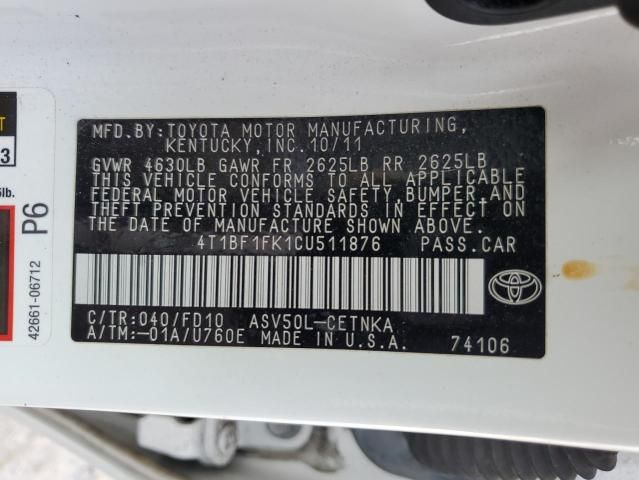 2012 Toyota Camry Base