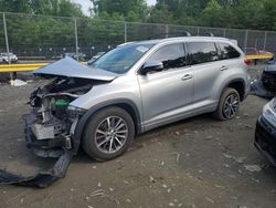 Toyota salvage cars for sale: 2017 Toyota Highlander SE