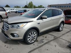 Salvage cars for sale from Copart Littleton, CO: 2017 Ford Escape Titanium