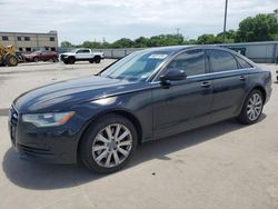 Salvage cars for sale from Copart Wilmer, TX: 2015 Audi A6 Premium Plus