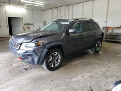 Jeep Cherokee salvage cars for sale: 2019 Jeep Cherokee Trailhawk