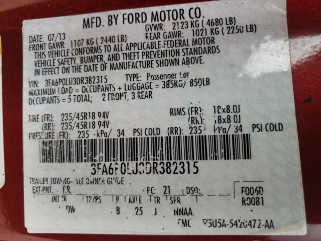 2013 Ford Fusion SE Hybrid