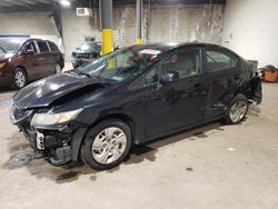 Vehiculos salvage en venta de Copart Chalfont, PA: 2013 Honda Civic LX