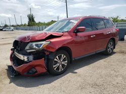 Vehiculos salvage en venta de Copart Miami, FL: 2017 Nissan Pathfinder S