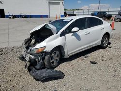 Salvage cars for sale from Copart Farr West, UT: 2012 Honda Civic Natural GAS
