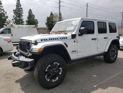 Jeep Wrangler salvage cars for sale: 2024 Jeep Wrangler Rubicon 4XE