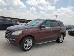 2013 Mercedes-Benz ML 350 en venta en Andrews, TX