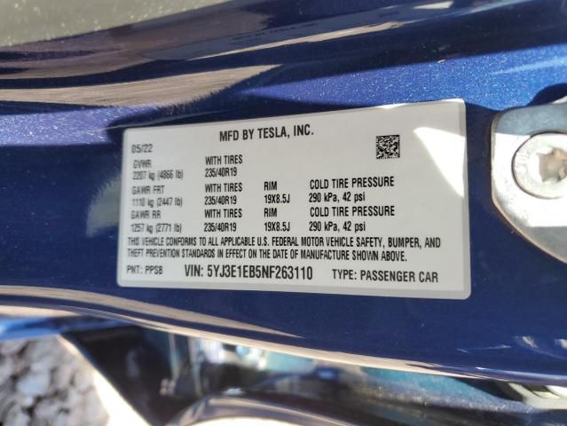 2022 Tesla Model 3