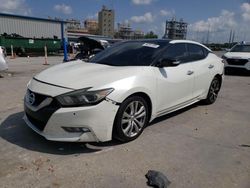 Salvage cars for sale from Copart New Orleans, LA: 2016 Nissan Maxima 3.5S