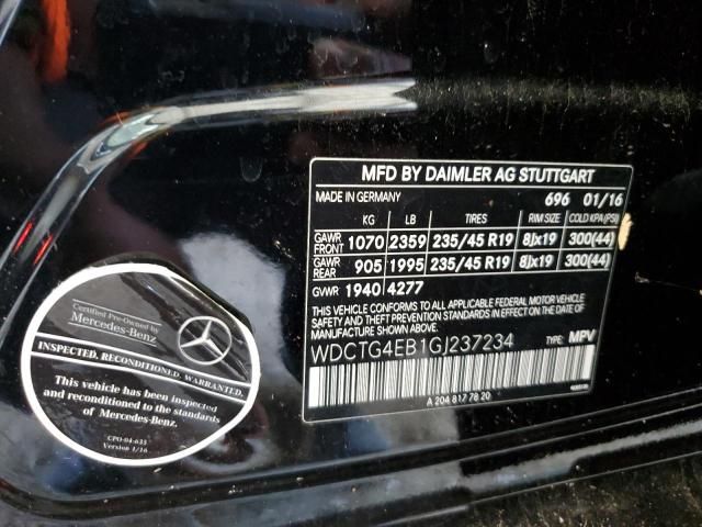 2016 Mercedes-Benz GLA 250