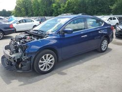 Nissan salvage cars for sale: 2018 Nissan Sentra S