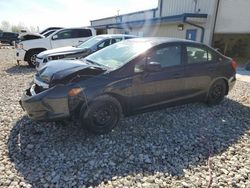 Honda Civic salvage cars for sale: 2012 Honda Civic LX