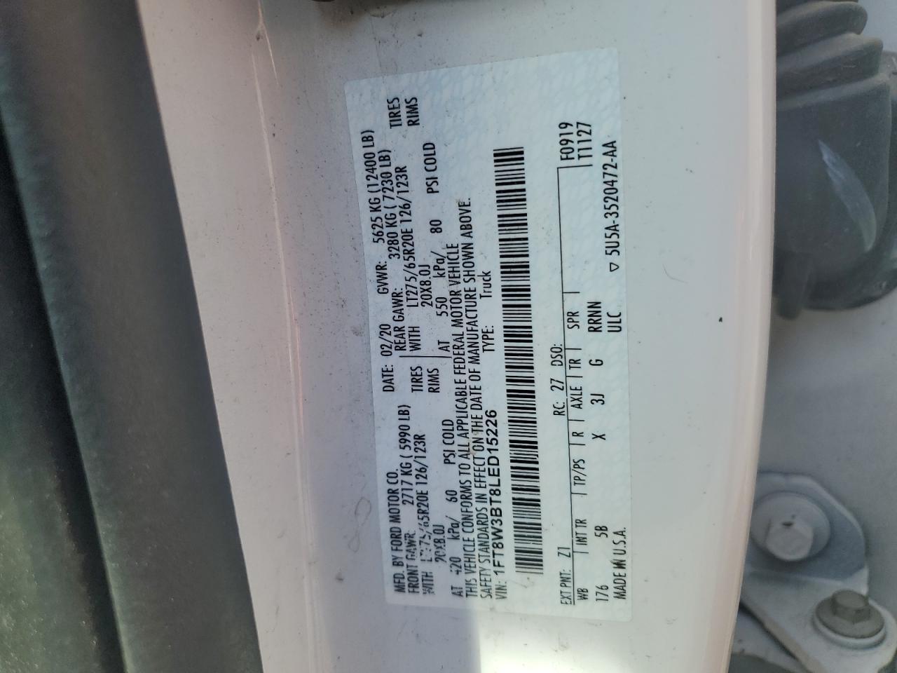 2020 Ford F350 Super Duty