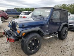 Jeep Wrangler salvage cars for sale: 2004 Jeep Wrangler X