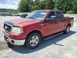 Ford salvage cars for sale: 2008 Ford F150 Supercrew