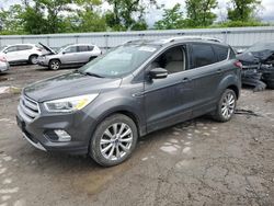Salvage cars for sale from Copart West Mifflin, PA: 2018 Ford Escape Titanium