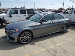 Mercedes-Benz C-Class salvage cars for sale: 2018 Mercedes-Benz C 43 4matic AMG