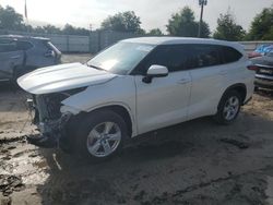 Salvage cars for sale from Copart Midway, FL: 2021 Toyota Highlander L