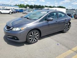 Honda Civic exl salvage cars for sale: 2015 Honda Civic EXL