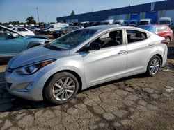 Vehiculos salvage en venta de Copart Woodhaven, MI: 2015 Hyundai Elantra SE