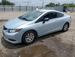 Honda Civic LX salvage cars for sale: 2012 Honda Civic LX