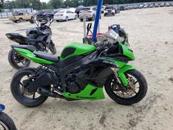Salvage cars for sale from Copart Ocala, FL: 2012 Kawasaki ZX600 R