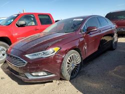 Salvage cars for sale from Copart Amarillo, TX: 2017 Ford Fusion Titanium