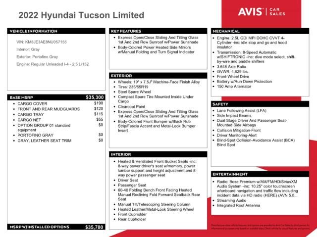 2022 Hyundai Tucson Limited