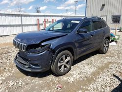 Vehiculos salvage en venta de Copart Appleton, WI: 2019 Jeep Cherokee Limited