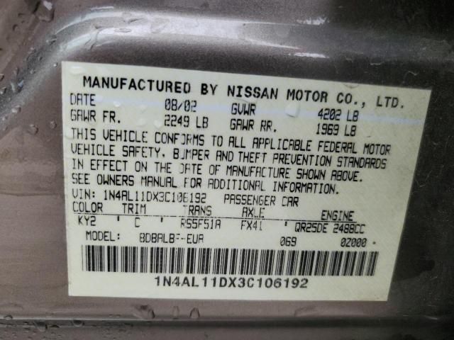 2003 Nissan Altima Base