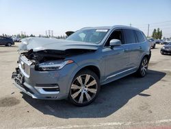 Salvage cars for sale from Copart Rancho Cucamonga, CA: 2020 Volvo XC90 T6 Inscription