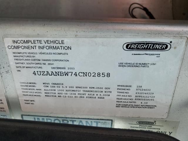 2004 Freightliner Chassis M Line WALK-IN Van