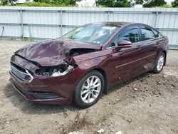 Salvage cars for sale from Copart West Mifflin, PA: 2017 Ford Fusion SE