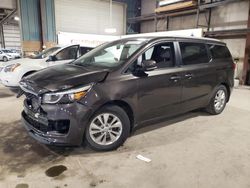 Salvage cars for sale from Copart Eldridge, IA: 2016 KIA Sedona LX