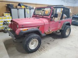 Jeep Wrangler salvage cars for sale: 1992 Jeep Wrangler / YJ S