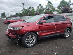 Ford salvage cars for sale: 2017 Ford Edge Titanium