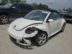 Volkswagen salvage cars for sale: 2007 Volkswagen New Beetle Triple White